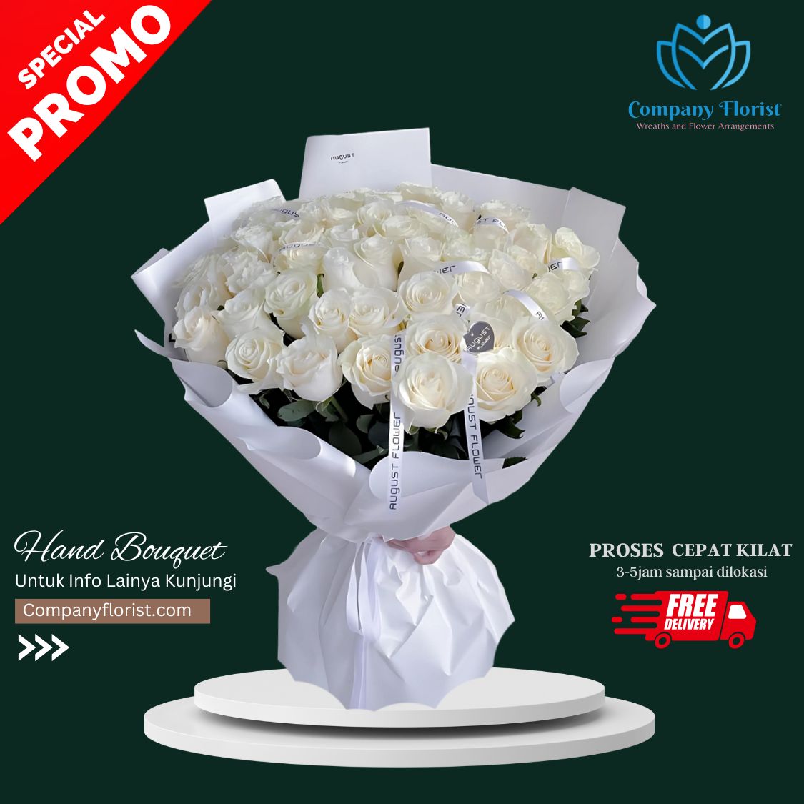 Buket Bunga Lamaran – Elegan & Mewah – Company Florist
